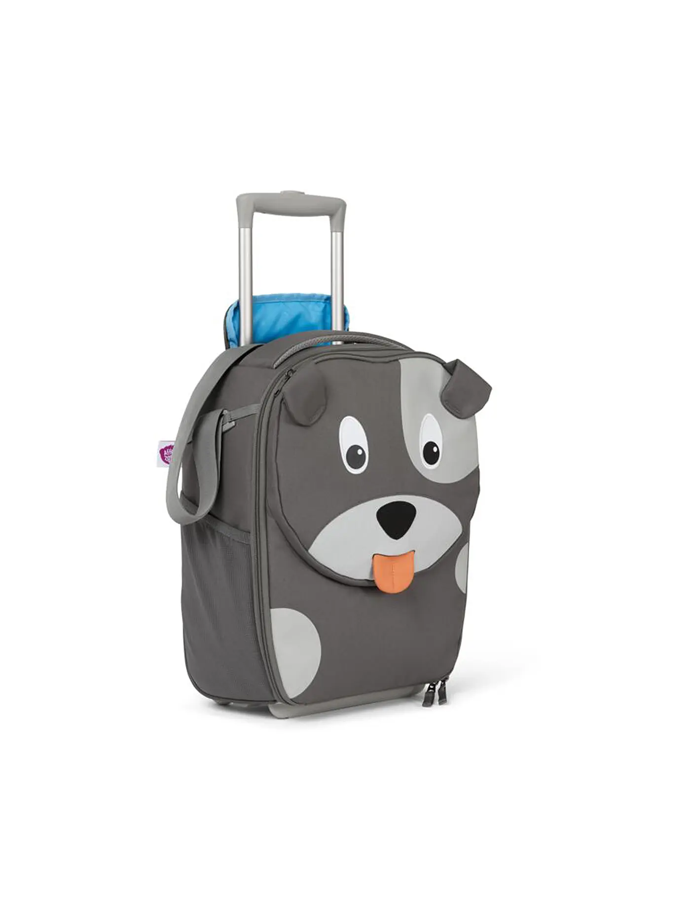 AFFENZAHN | Kinder-Trolley "Finn Frosch" | grau